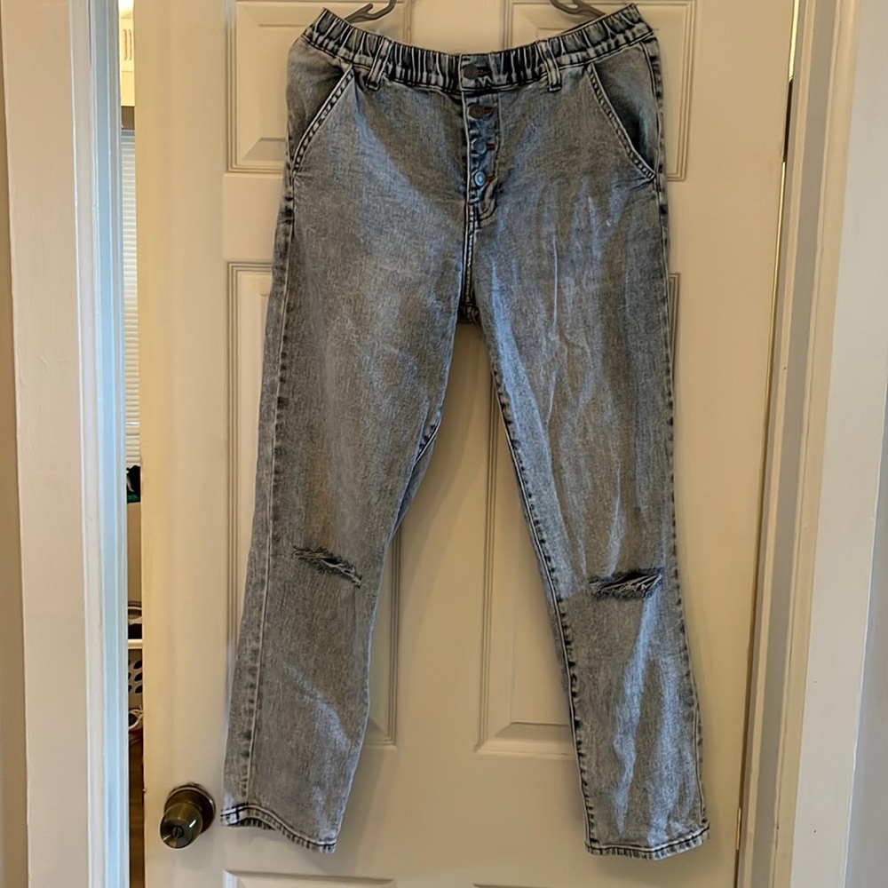 NWOT BP. Denim ripped loose boyfriend fit